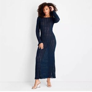 Women's Open Stitch Maxi Dress - Future Collective with Jenee Naylor Small NEW